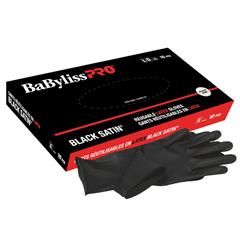 Bp Black Satin Gloves - Med (10)