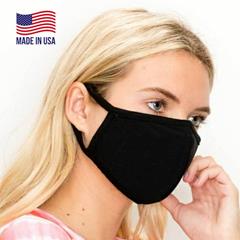 Double Layered Fashion Mask - Black