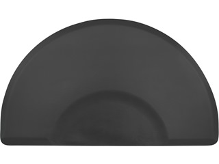 Ss Elite 3'x5' Half Round - Blk