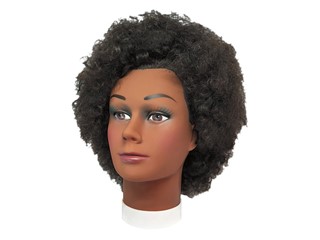 Afro Hair Female Mannequin Head