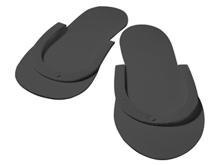 Dannyco Eco-slippers Black 12/pk