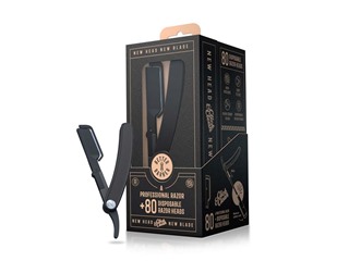 Click & Clean Razor Combo- Black